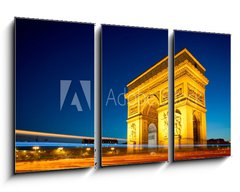 Obraz 3D tdln - 90 x 50 cm F_BS35687820 - Arc de Triomphe Champs Elyses Paris France