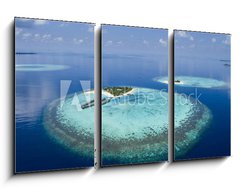 Obraz 3D tdln - 90 x 50 cm F_BS35754955 - Resort On Coral Reef