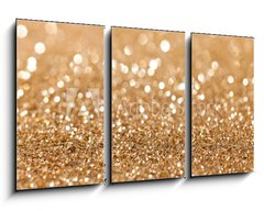 Obraz 3D tdln - 90 x 50 cm F_BS35846990 - gold twinkled background - christmas