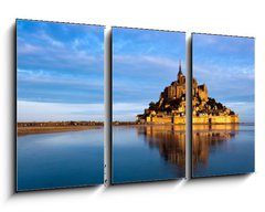 Obraz 3D tdln - 90 x 50 cm F_BS36376885 - Le Mont Saint Michel, France