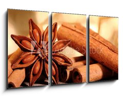 Obraz 3D tdln - 90 x 50 cm F_BS36393368 - Sternanis und Zimtstangen