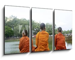 Obraz 3D tdln - 90 x 50 cm F_BS36480466 - Monks