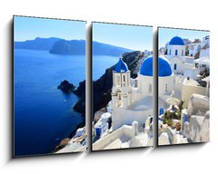 Obraz 3D tdln - 90 x 50 cm F_BS37155433 - Santorin - Oia - Santorini