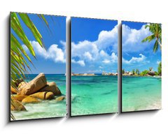 Obraz 3D tdln - 90 x 50 cm F_BS37245256 - tropical paradise - Seychelles islands