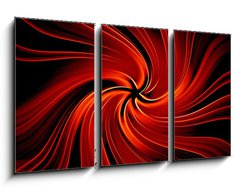 Obraz 3D tdln - 90 x 50 cm F_BS3741763 - Red abstract vortex - digital illustration background