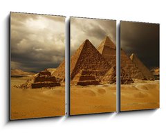 Obraz 3D tdln - 90 x 50 cm F_BS37646556 - Pyramids of Giza, Cheops pyramid