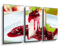 Obraz 3D tdln - 90 x 50 cm F_BS38999184 - Dessert - Cheesecake