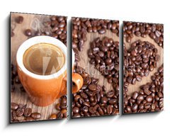 Obraz 3D tdln - 90 x 50 cm F_BS40374199 - Coffee love