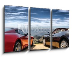 Obraz 3D tdln - 90 x 50 cm F_BS40595442 - Luxury modern cars