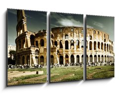 Obraz 3D tdln - 90 x 50 cm F_BS41037460 - Colosseum in Rome, Italy