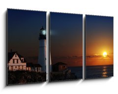 Obraz 3D tdln - 90 x 50 cm F_BS4121136 - Lighthouse at dawn
