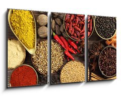 Obraz 3D tdln - 90 x 50 cm F_BS41546678 - Spices and herbs