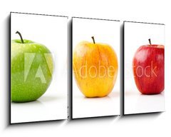 Obraz 3D tdln - 90 x 50 cm F_BS41788102 - Green, Yellow and Red Apples