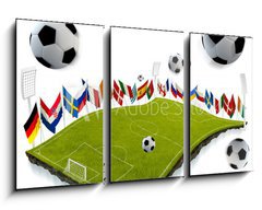 Obraz 3D tdln - 90 x 50 cm F_BS41861449 - Soccer championship