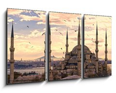 Obraz 3D tdln - 90 x 50 cm F_BS42142890 - The Blue Mosque, Istanbul, Turkey. - Modr meita, Istanbul, Turecko.