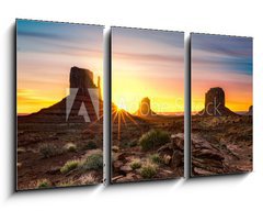 Obraz 3D tdln - 90 x 50 cm F_BS42149449 - Monument Valley