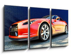 Obraz 3D tdln - 90 x 50 cm F_BS42221466 - Dynamic view of the modern car