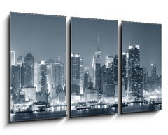 Obraz 3D tdln - 90 x 50 cm F_BS42447200 - New York City Manhattan black and white