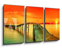 Obraz 3D tdln - 90 x 50 cm F_BS42726025 - Sunset panorama