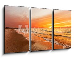 Obraz 3D tdln - 90 x 50 cm F_BS42786788 - Sonnenuntergang auf Hiddensee