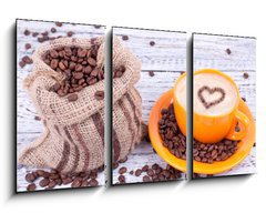Obraz 3D tdln - 90 x 50 cm F_BS42812631 - Cappuccino