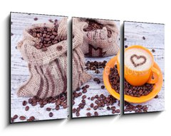 Obraz 3D tdln - 90 x 50 cm F_BS42813196 - frischer Kaffee - erstv kva