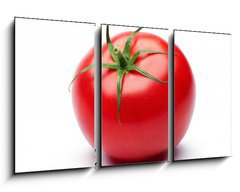 Obraz 3D tdln - 90 x 50 cm F_BS42857729 - Fresh tomato isolated on white background