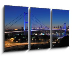 Obraz 3D tdln - 90 x 50 cm F_BS42973371 - A Blue Evening Istanbul Bosphorus Bridge