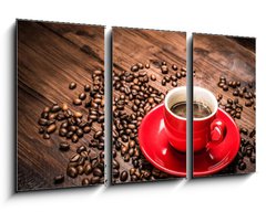 Obraz   Hot coffee  caff caldo, 90 x 50 cm