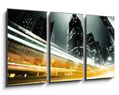 Obraz   traffic in Hong Kong at night, 90 x 50 cm