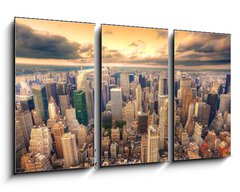 Obraz 3D tdln - 90 x 50 cm F_BS43838847 - Crpuscule sur New York.