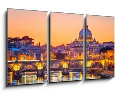 Obraz 3D tdln - 90 x 50 cm F_BS44298623 - St. Peter  s cathedral at night, Rome