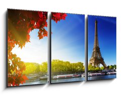 Obraz 3D tdln - 90 x 50 cm F_BS44409283 - color of  autumn in Paris