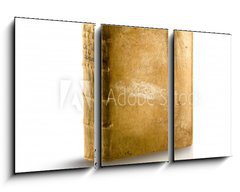 Obraz 3D tdln - 90 x 50 cm F_BS44583614 - libro pergamena memoria antica su bianco