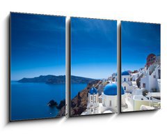 Obraz 3D tdln - 90 x 50 cm F_BS44626716 - Santorini Churches