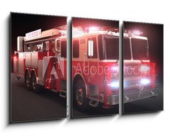 Obraz   Fire truck with lights, 90 x 50 cm