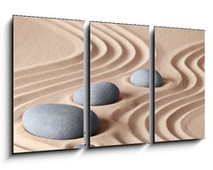 Obraz 3D tdln - 90 x 50 cm F_BS45372209 - zen garden stones