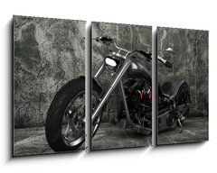 Obraz 3D tdln - 90 x 50 cm F_BS45686812 - Custom Motorbike