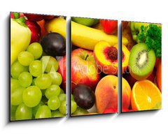 Obraz 3D tdln - 90 x 50 cm F_BS46376140 - fruits and vegetables - ovoce a zelenina