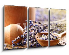Obraz   Pestle and mortar with lavender, 90 x 50 cm