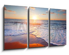 Obraz 3D tdln - 90 x 50 cm F_BS47125419 - sunset and sea