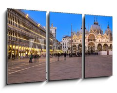 Obraz 3D tdln - 90 x 50 cm F_BS47247745 - Piazza San Marco - Venice by night