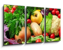 Obraz 3D tdln - 90 x 50 cm F_BS47250215 - fresh fruits and vegetables - erstv ovoce a zeleninu