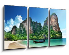 Obraz 3D tdln - 90 x 50 cm F_BS47283075 - Railay beach in Krabi Thailand