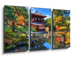 Obraz 3D tdln - 90 x 50 cm F_BS47760997 - Ginkaku-ji  Temple in Kyoto
