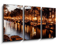 Obraz   Amsterdam at night, The Netherlands, 90 x 50 cm