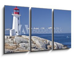 Obraz 3D tdln - 90 x 50 cm F_BS48286286 - Peggy's Cove lighthouse, Nova Scotia, Canada.