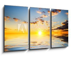 Obraz 3D tdln - 90 x 50 cm F_BS48898013 - Sky background and water reflection.