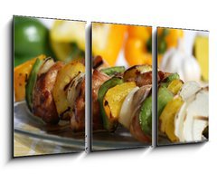 Obraz 3D tdln - 90 x 50 cm F_BS4909115 - Grilled Chicken Kebabs