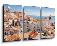 Obraz 3D tdln - 90 x 50 cm F_BS50939880 - Panoramic of Alfama rooftops, Lisboa, Portugal